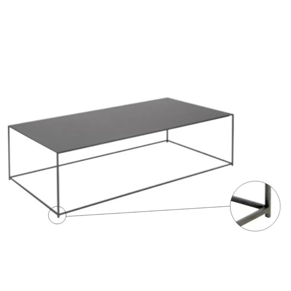 Slim Irony Beistelltisch 124x62x34cm