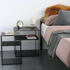 Slim Irony Triplet Beistelltisch 31x31cm mit Streckmetallgitter