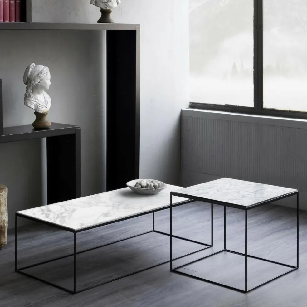 Slim Marble Beistelltisch 54x54x48cm