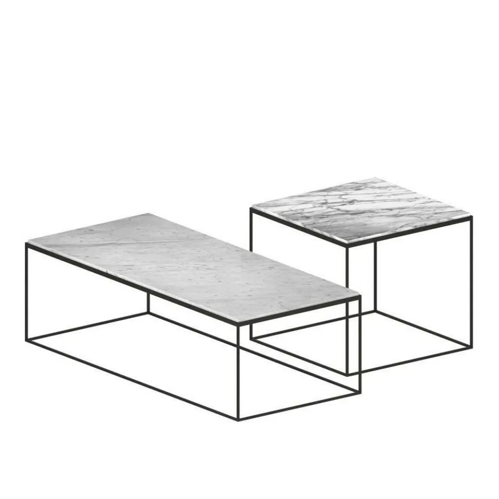 Slim Marble Beistelltisch 54x54x48cm