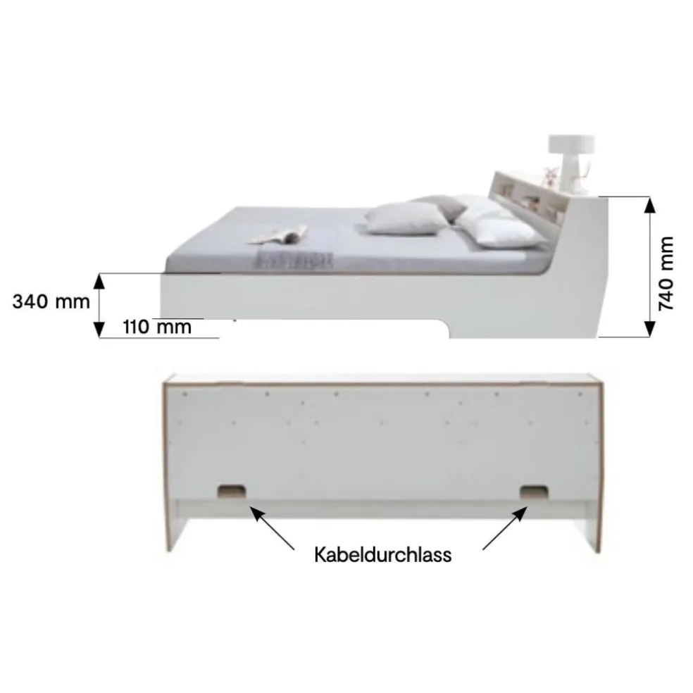 Slope Doppelbett 180x200cm