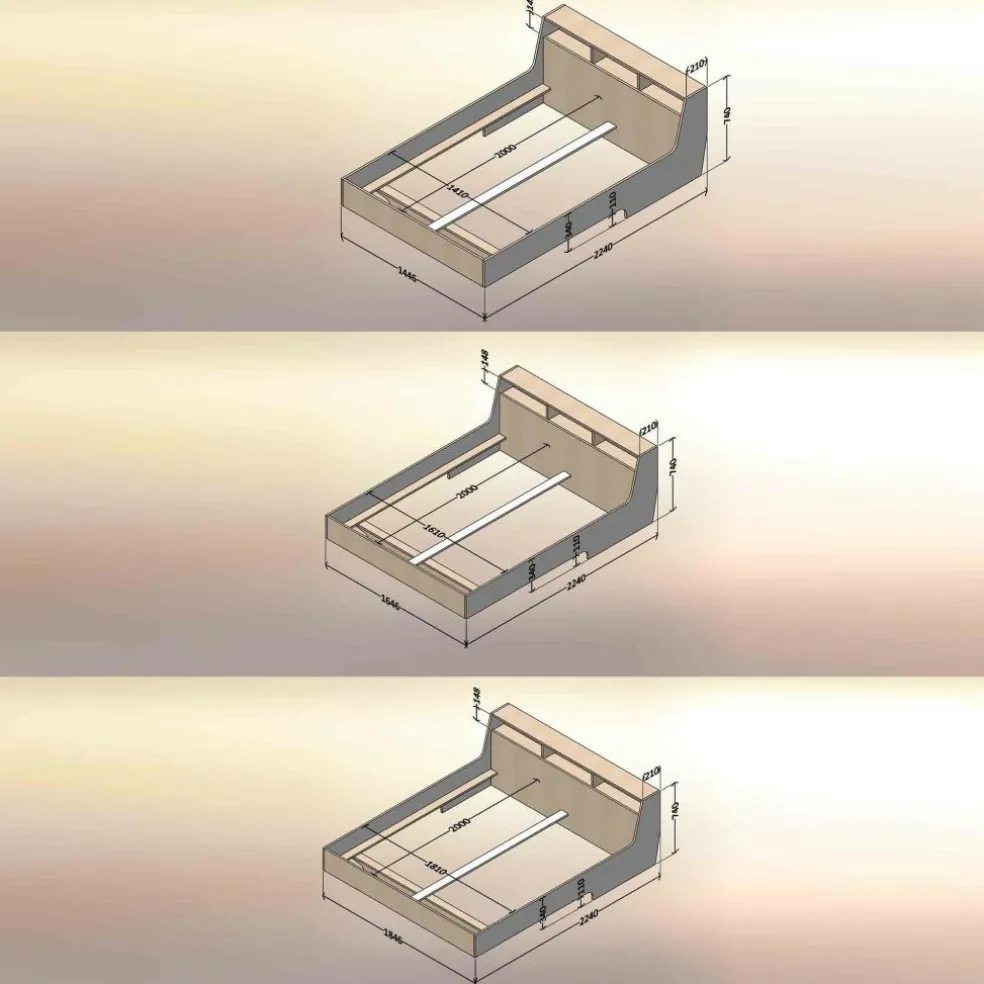 Slope Einzelbett 140x200cm