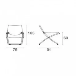 Snooze Cozy Liegestuhl klappbar