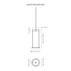 Socket High Pendelleuchte