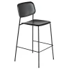 Soft Edge 95 Barhocker hoch Gestell Stahl schwarz