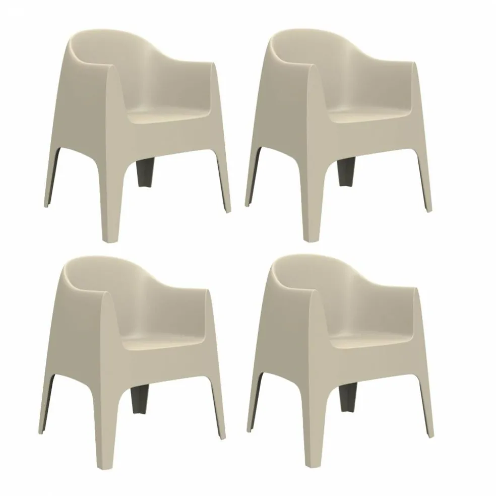 Solid Armlehnstuhl 4er Set