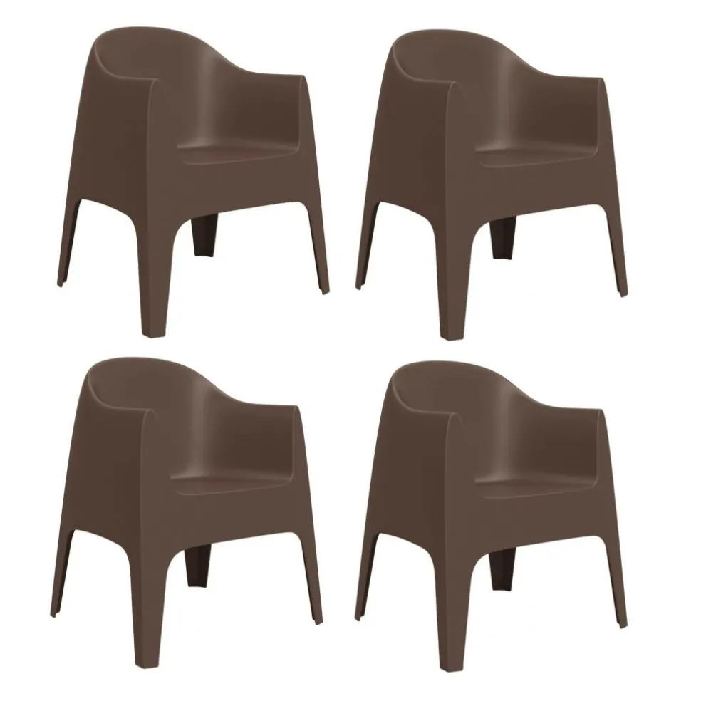 Solid Armlehnstuhl 4er Set