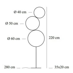 Sorry Giotto 3 LED Stehleuchte
