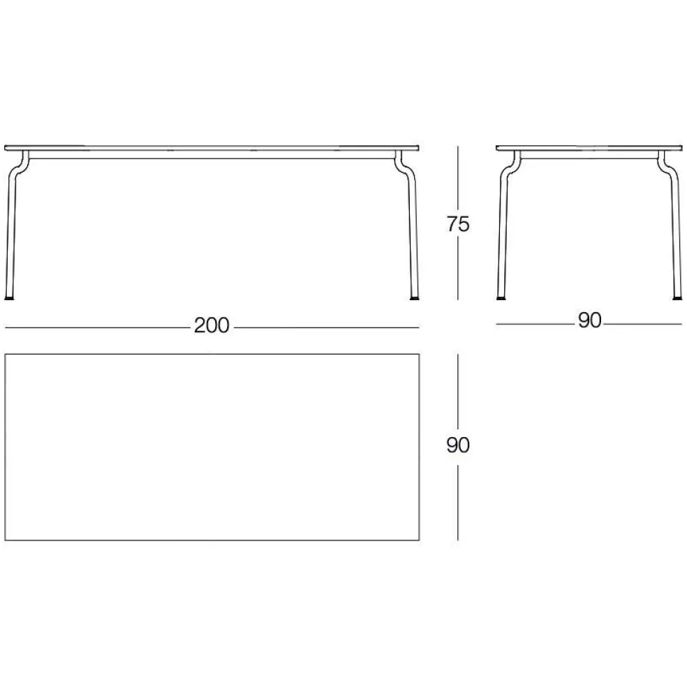 South Gartenesstisch 200x90cm