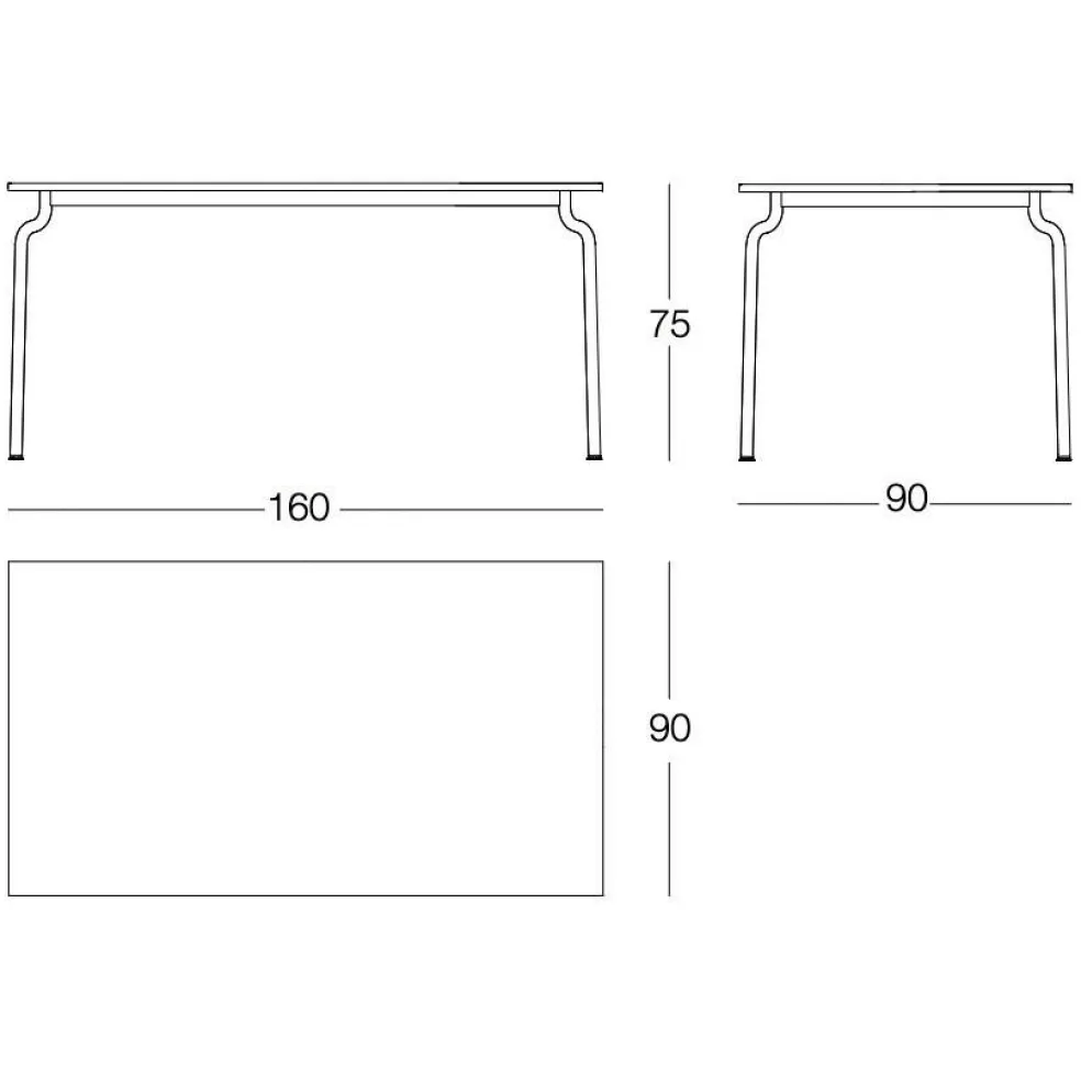 South Gartenesstisch 160x90cm
