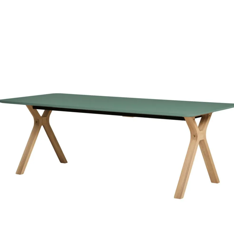 Space Esstisch ausziehbar Beine Massivholz 220x95cm