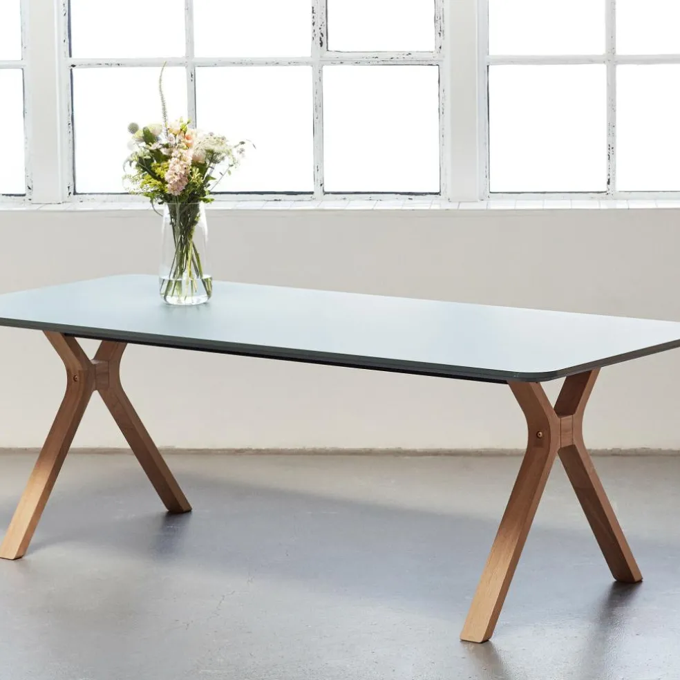 Space Esstisch ausziehbar Beine Massivholz 220x95cm