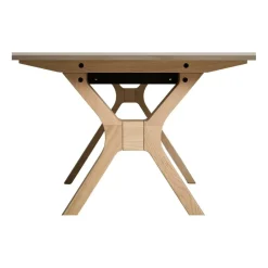 Space Esstisch ausziehbar Beine Massivholz 220x95cm