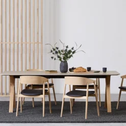 Space Esstisch ausziehbar Beine Massivholz 220x95cm