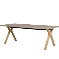 Space Esstisch ausziehbar Beine Massivholz 220x95cm