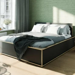 Spaze Doppelbett mit hohem Kopfteil 160x200cm