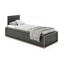 Spaze Einzelbett mit hohem Kopfteil 90x200cm