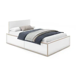 Spaze Einzelbett mit hohem Kopfteil 140x200cm