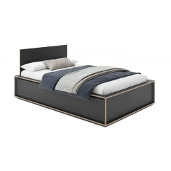 Spaze Einzelbett mit hohem Kopfteil 140x200cm