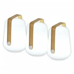 Special Edition Balad Bamboo LED Akkuleuchte 3er Set H 12cm