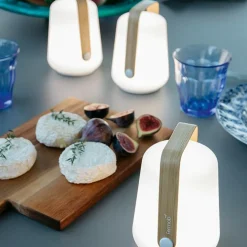 Special Edition Balad Bamboo LED Akkuleuchte 3er Set H 12cm