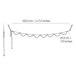 Spline LED Pendelleuchte 450cm
