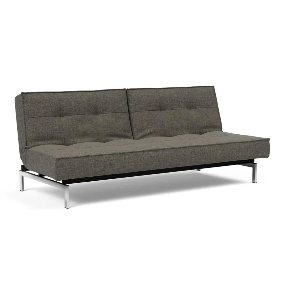 Splitback Schlafsofa Chrom 210x89cm