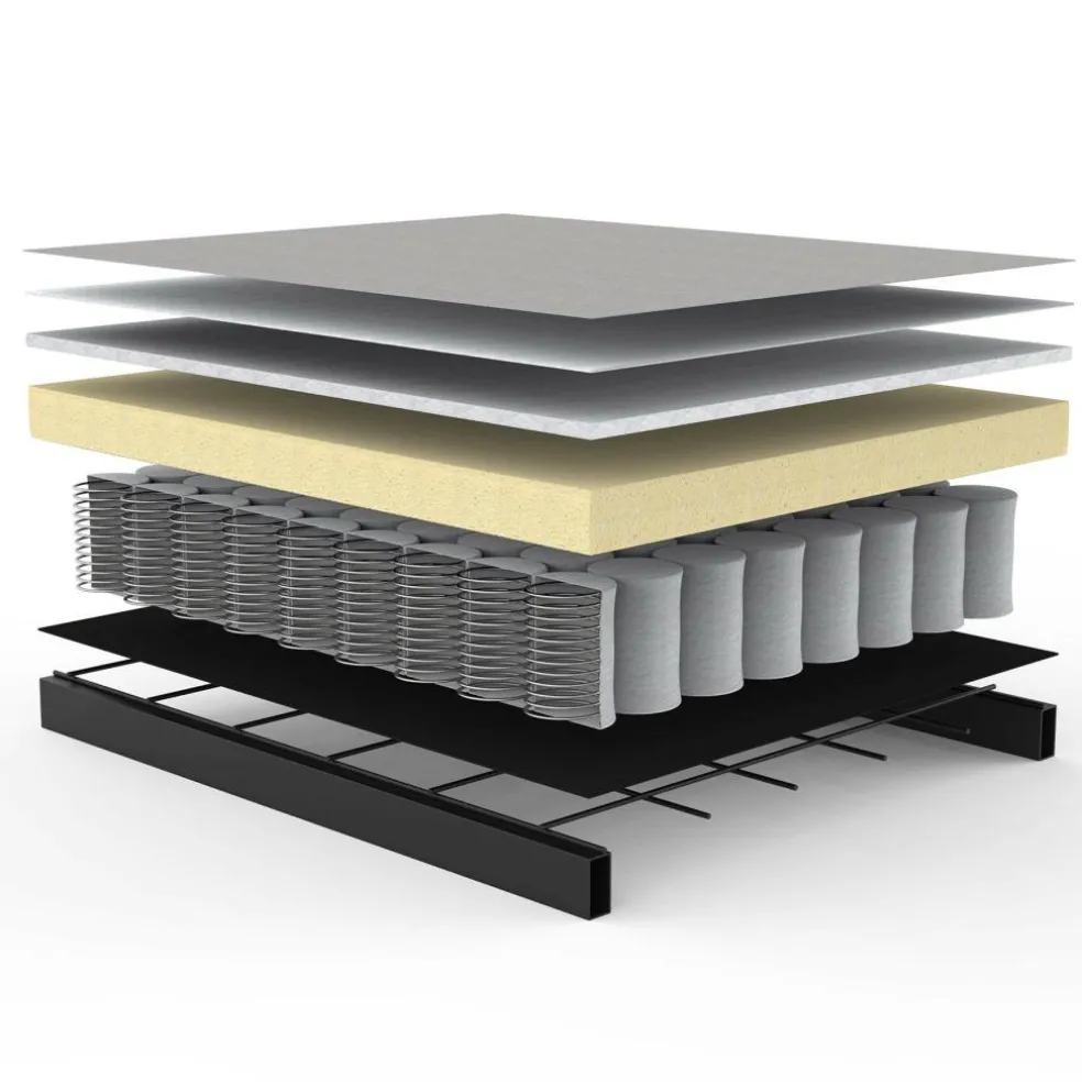 Splitback Schlafsofa Chrom 210x89cm