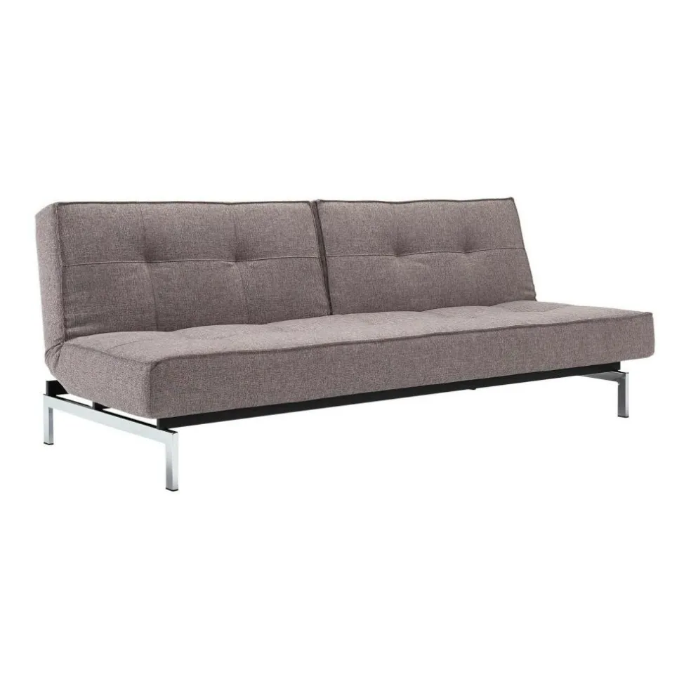 Splitback Schlafsofa Chrom 210x89cm