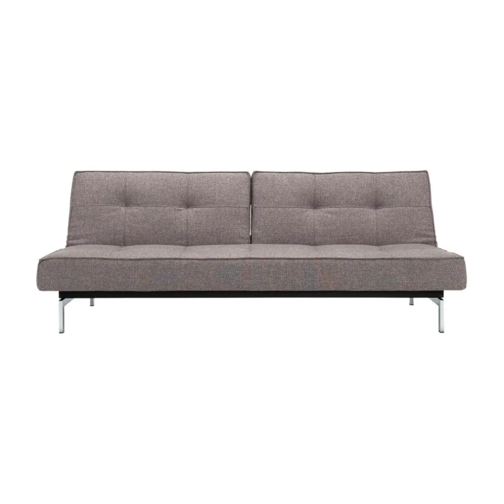 Splitback Schlafsofa Chrom 210x89cm