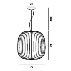 Spokes 2 Large LED Pendelleuchte