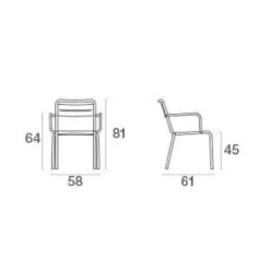 Star Gartenarmlehnstuhl