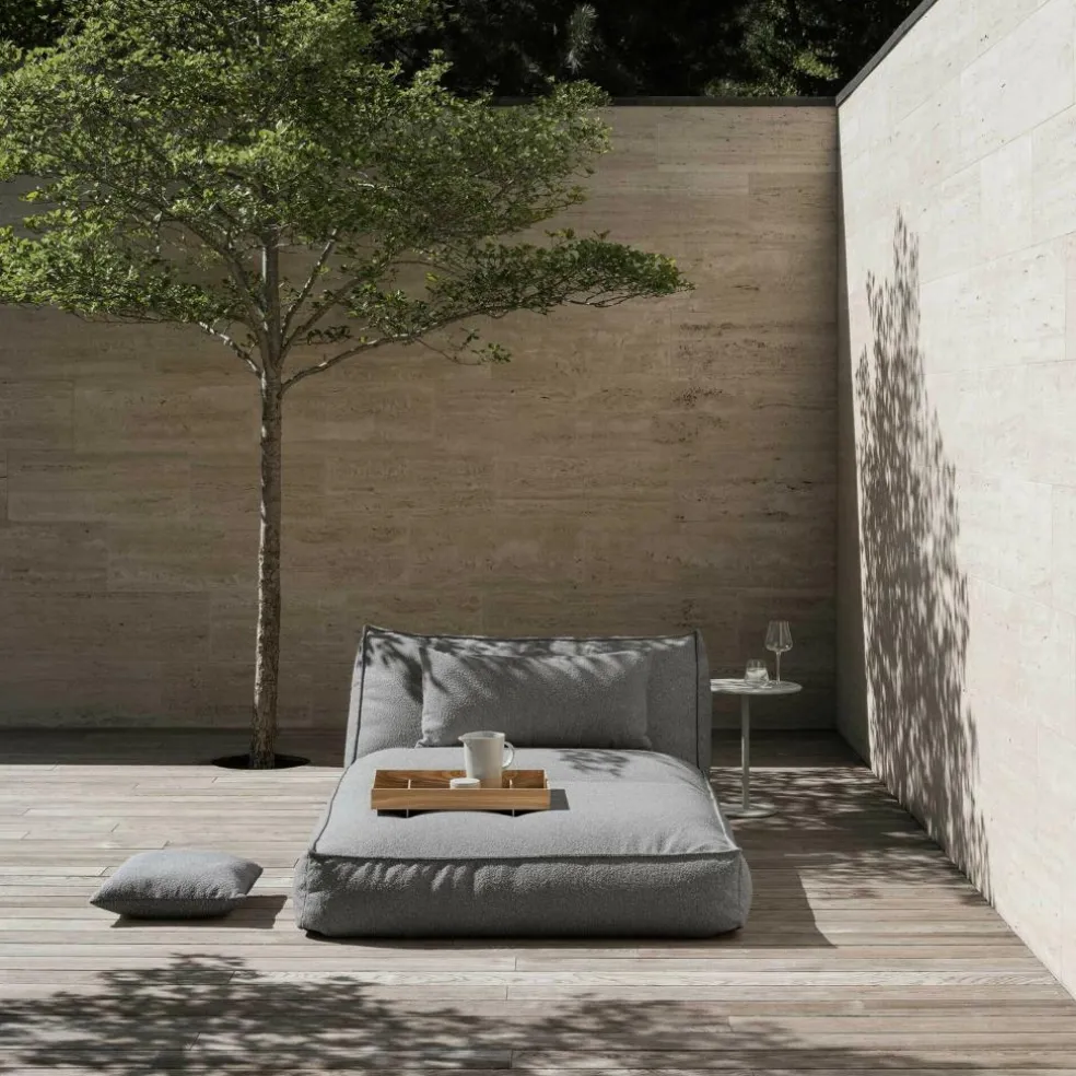 Stay Outdoor-Kissen Bouclé 45x45cm