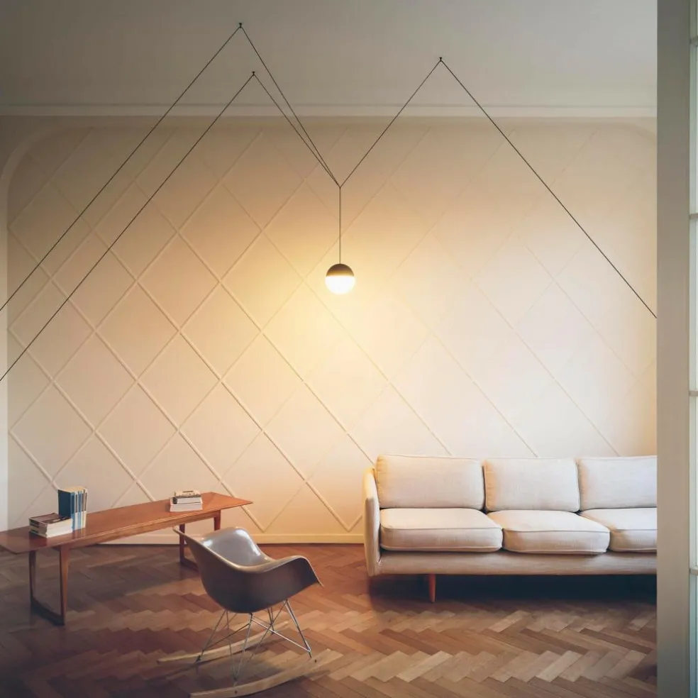 String Lights LED Pendelleuchte kugelförmig