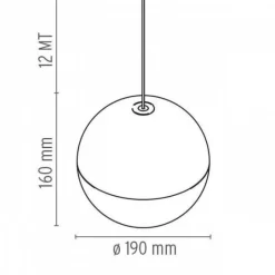 String Lights LED Pendelleuchte kugelförmig