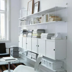 String System Hängeschrank mit Schiebetüren Tiefe 30cm