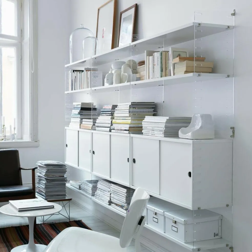 String System Hängeschrank mit Schiebetüren Tiefe 30cm