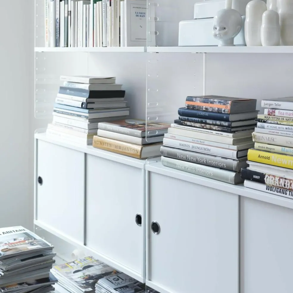 String System Hängeschrank mit Schiebetüren Tiefe 30cm