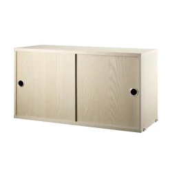 String System Hängeschrank mit Schiebetüren Tiefe 30cm