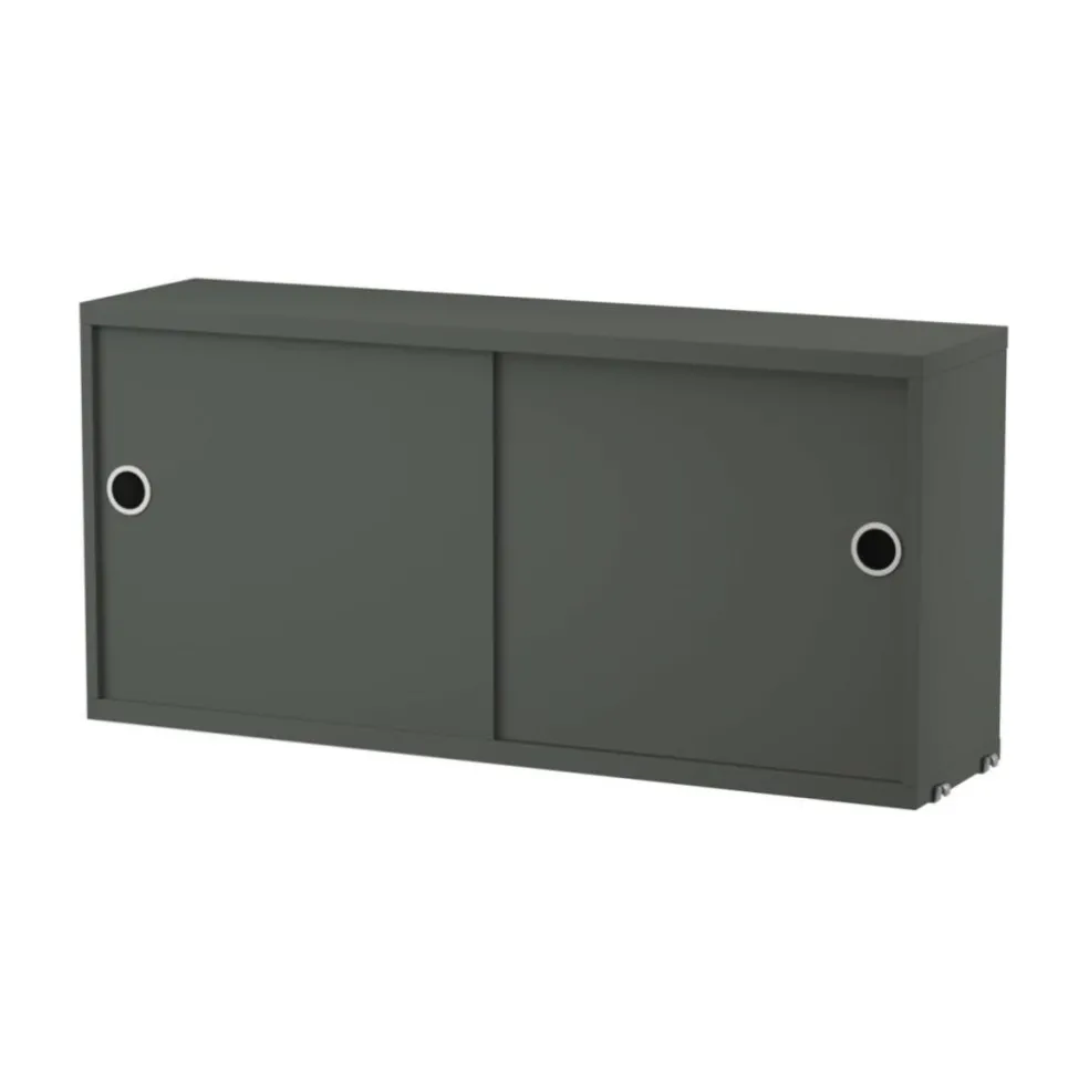 String System Hängeschrank mit Schiebetüren Tiefe 20cm