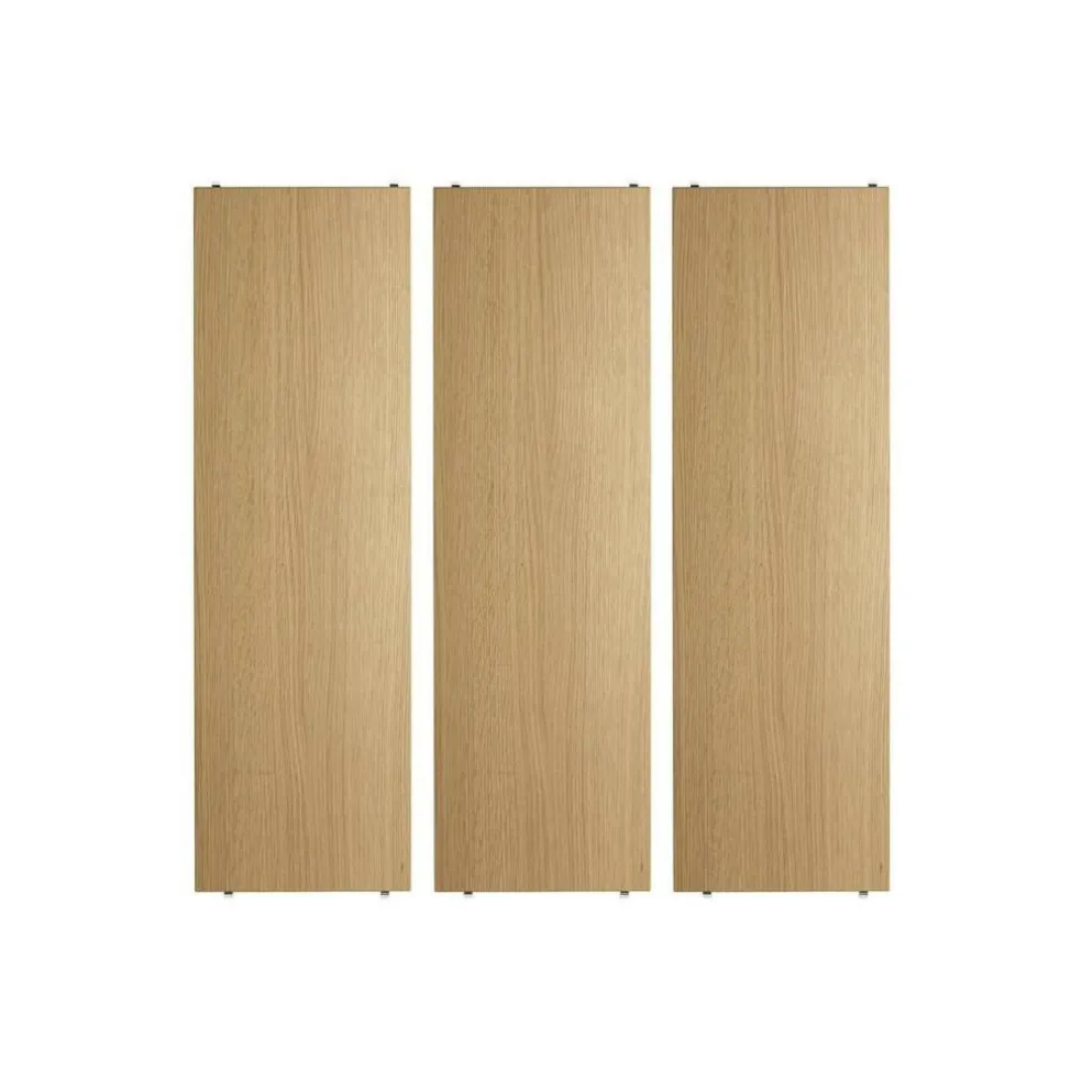 String System Regalböden 3er Set 58x20cm