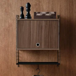 String System Schrankelement mit Klapptür 58x30cm