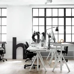 String Works Schreibtisch höhenverstellbar Gestell weiß