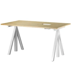 String Works Schreibtisch höhenverstellbar Eiche