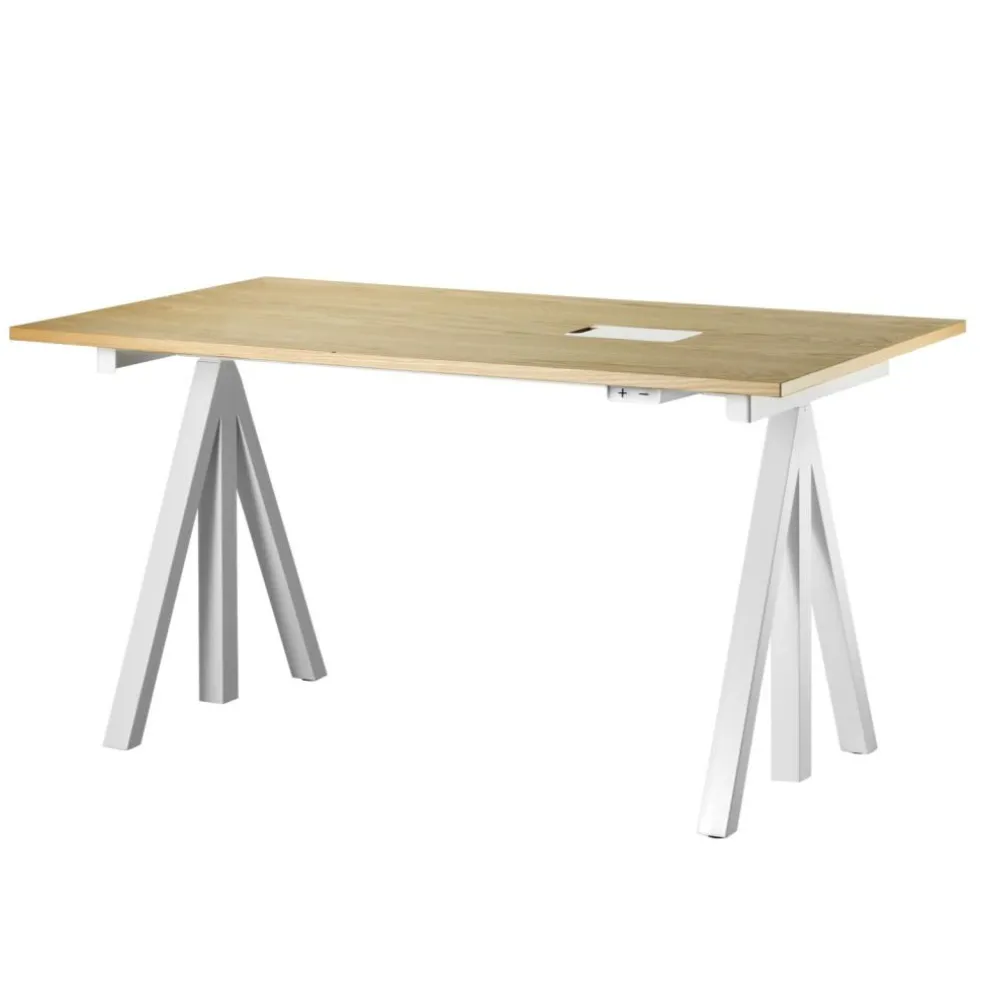 String Works Schreibtisch höhenverstellbar Eiche