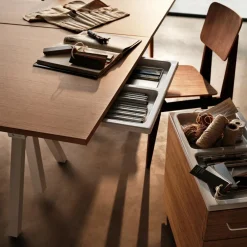 String Works Schreibtisch höhenverstellbar Eiche