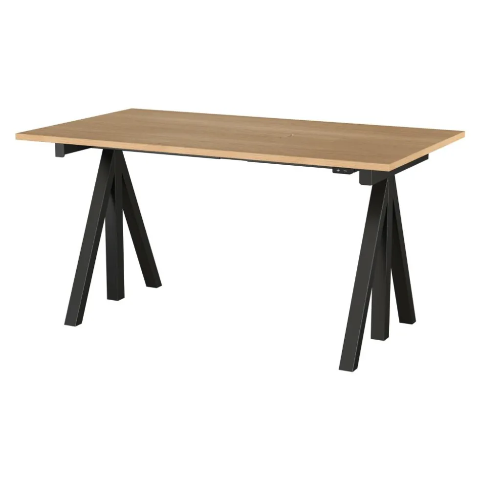 String Works Schreibtisch höhenverstellbar Eiche