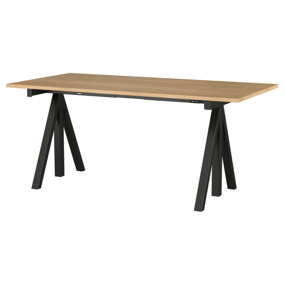 String Works Schreibtisch höhenverstellbar Eiche