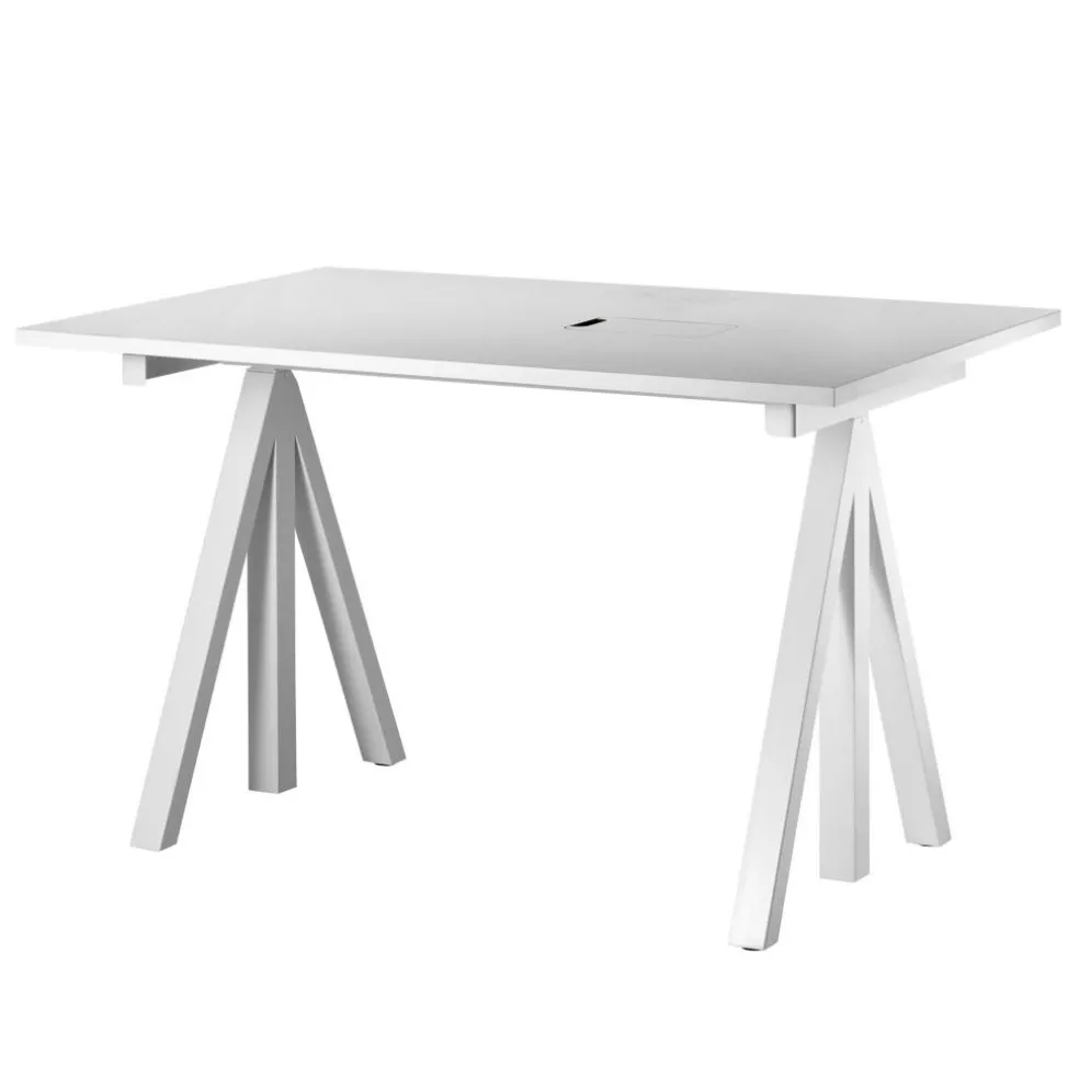 String Works Schreibtisch Gestell weiß