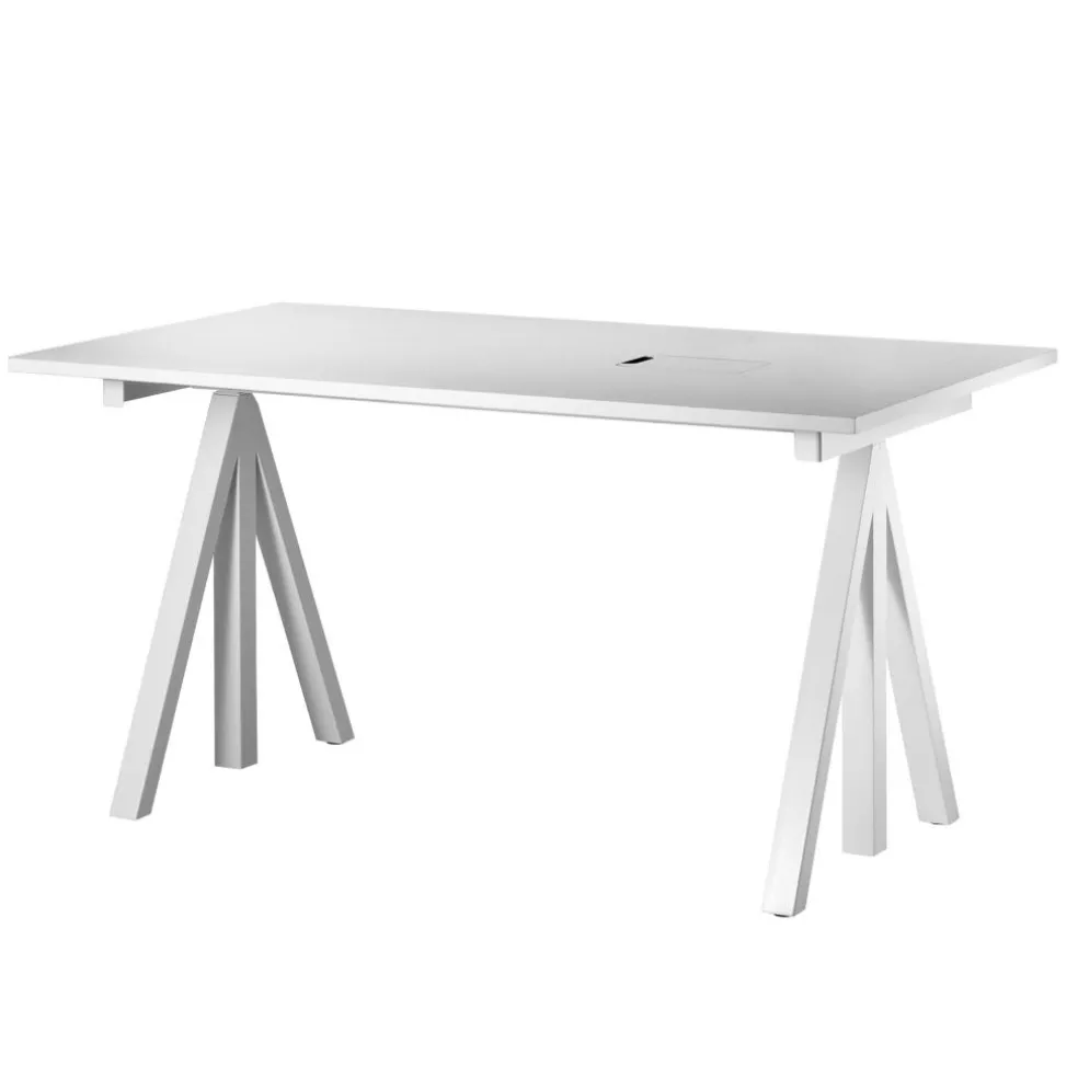 String Works Schreibtisch Gestell weiß